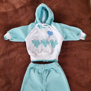 LITTLE MIRACLES SIZE 3/6 MONTHS TWO-PIECE OUTFIT